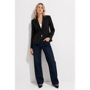Elie Tahari Black Tailored Blazer Jacket Career Workwear Quiet Luxury Size 10